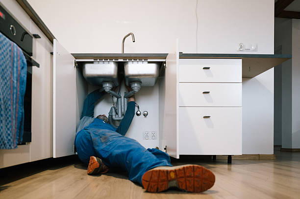 Professional Drain Cleaning technician working in Eagle Springs, NC